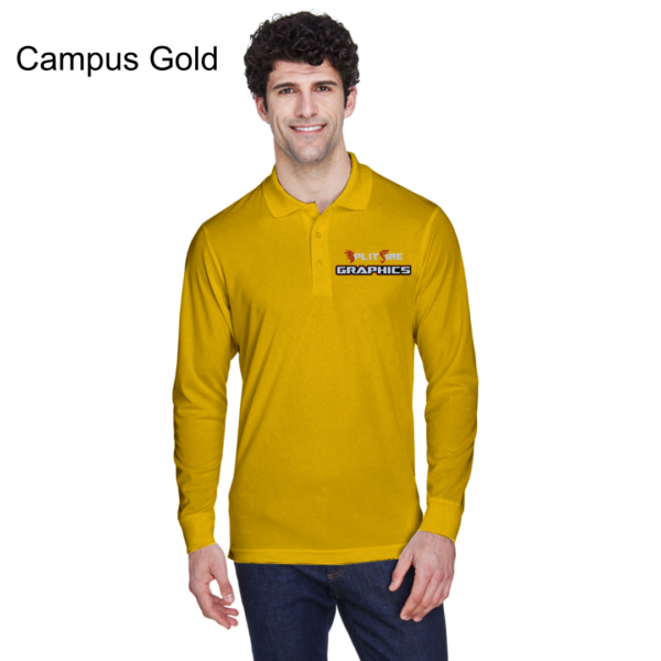 Long Sleeve Embroidered Polos - Image 6