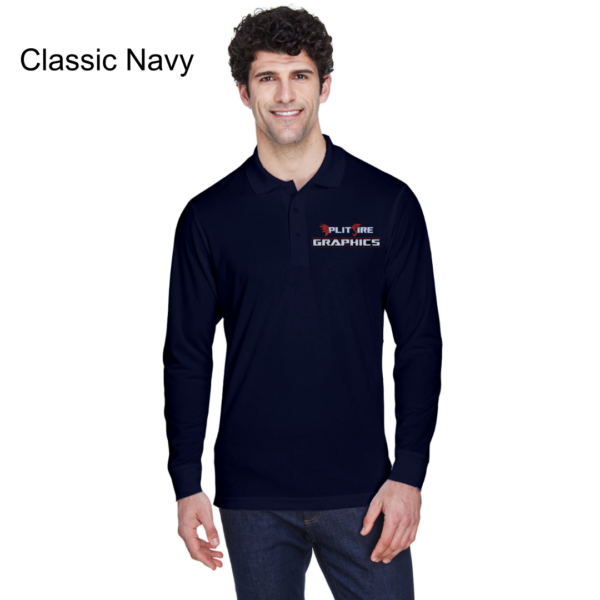 Long Sleeve Embroidered Polos - Image 7