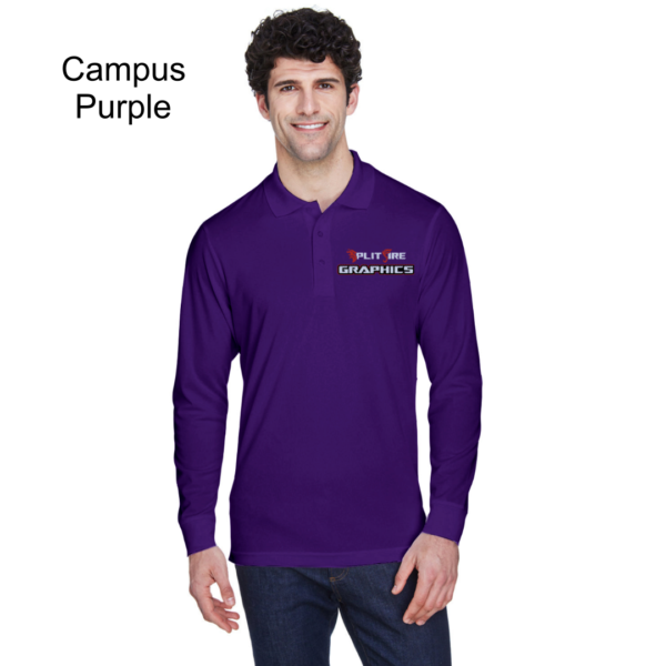 Long Sleeve Embroidered Polos - Image 8