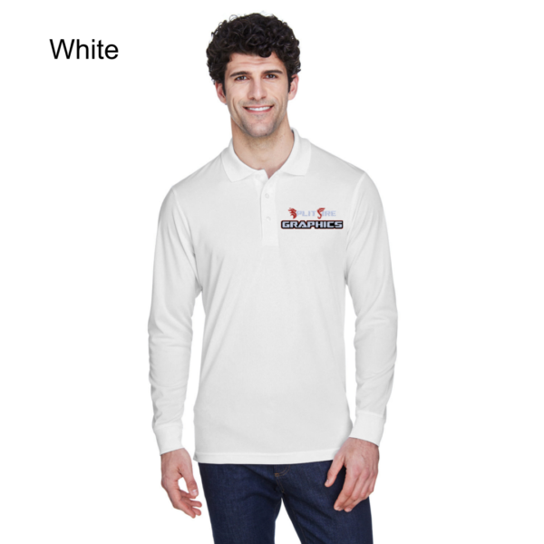 Long Sleeve Embroidered Polos - Image 11