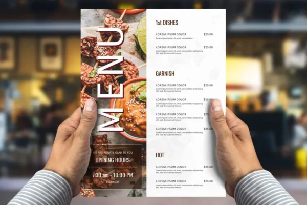 Custom Restaurant Menu Design - Image 2