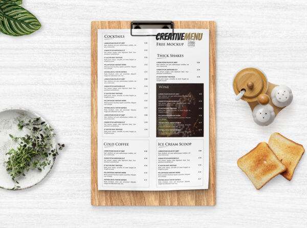 Custom Restaurant Menu Design - Image 3